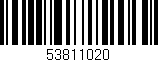 Código de barras (EAN, GTIN, SKU, ISBN): '53811020'