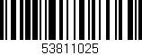 Código de barras (EAN, GTIN, SKU, ISBN): '53811025'