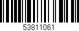 Código de barras (EAN, GTIN, SKU, ISBN): '53811061'