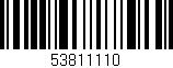 Código de barras (EAN, GTIN, SKU, ISBN): '53811110'