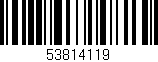 Código de barras (EAN, GTIN, SKU, ISBN): '53814119'