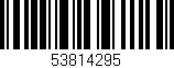 Código de barras (EAN, GTIN, SKU, ISBN): '53814295'