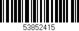 Código de barras (EAN, GTIN, SKU, ISBN): '53852415'
