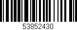 Código de barras (EAN, GTIN, SKU, ISBN): '53852430'