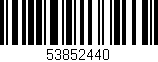 Código de barras (EAN, GTIN, SKU, ISBN): '53852440'