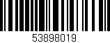 Código de barras (EAN, GTIN, SKU, ISBN): '53898019'