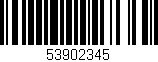 Código de barras (EAN, GTIN, SKU, ISBN): '53902345'