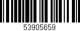 Código de barras (EAN, GTIN, SKU, ISBN): '53905659'