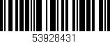Código de barras (EAN, GTIN, SKU, ISBN): '53928431'