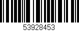 Código de barras (EAN, GTIN, SKU, ISBN): '53928453'