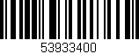 Código de barras (EAN, GTIN, SKU, ISBN): '53933400'