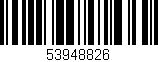 Código de barras (EAN, GTIN, SKU, ISBN): '53948826'