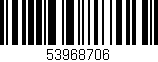 Código de barras (EAN, GTIN, SKU, ISBN): '53968706'