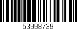 Código de barras (EAN, GTIN, SKU, ISBN): '53998739'