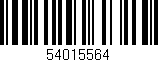 Código de barras (EAN, GTIN, SKU, ISBN): '54015564'