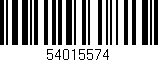 Código de barras (EAN, GTIN, SKU, ISBN): '54015574'