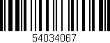 Código de barras (EAN, GTIN, SKU, ISBN): '54034067'