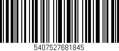 Código de barras (EAN, GTIN, SKU, ISBN): '5407527681845'