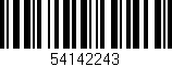 Código de barras (EAN, GTIN, SKU, ISBN): '54142243'