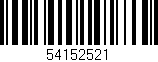 Código de barras (EAN, GTIN, SKU, ISBN): '54152521'