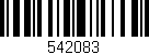 Código de barras (EAN, GTIN, SKU, ISBN): '542083'
