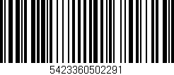 Código de barras (EAN, GTIN, SKU, ISBN): '5423360502291'