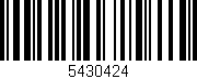 Código de barras (EAN, GTIN, SKU, ISBN): '5430424'