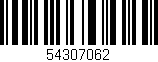 Código de barras (EAN, GTIN, SKU, ISBN): '54307062'