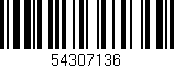 Código de barras (EAN, GTIN, SKU, ISBN): '54307136'