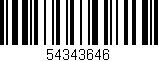 Código de barras (EAN, GTIN, SKU, ISBN): '54343646'