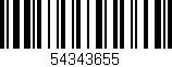 Código de barras (EAN, GTIN, SKU, ISBN): '54343655'