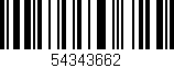 Código de barras (EAN, GTIN, SKU, ISBN): '54343662'