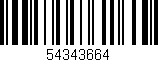 Código de barras (EAN, GTIN, SKU, ISBN): '54343664'