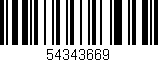 Código de barras (EAN, GTIN, SKU, ISBN): '54343669'