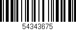 Código de barras (EAN, GTIN, SKU, ISBN): '54343675'