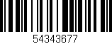 Código de barras (EAN, GTIN, SKU, ISBN): '54343677'