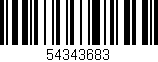 Código de barras (EAN, GTIN, SKU, ISBN): '54343683'