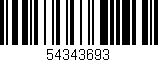Código de barras (EAN, GTIN, SKU, ISBN): '54343693'