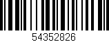 Código de barras (EAN, GTIN, SKU, ISBN): '54352826'