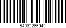 Código de barras (EAN, GTIN, SKU, ISBN): '54362266949'