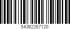 Código de barras (EAN, GTIN, SKU, ISBN): '54362267120'