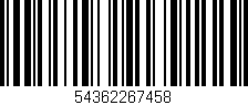 Código de barras (EAN, GTIN, SKU, ISBN): '54362267458'