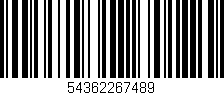 Código de barras (EAN, GTIN, SKU, ISBN): '54362267489'