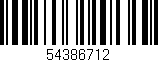 Código de barras (EAN, GTIN, SKU, ISBN): '54386712'