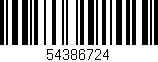 Código de barras (EAN, GTIN, SKU, ISBN): '54386724'