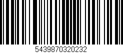 Código de barras (EAN, GTIN, SKU, ISBN): '5439870320232'