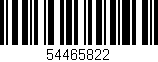 Código de barras (EAN, GTIN, SKU, ISBN): '54465822'