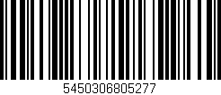 Código de barras (EAN, GTIN, SKU, ISBN): '5450306805277'