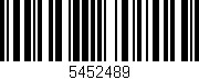 Código de barras (EAN, GTIN, SKU, ISBN): '5452489'