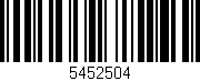 Código de barras (EAN, GTIN, SKU, ISBN): '5452504'